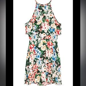 Zara spring floral mini dress